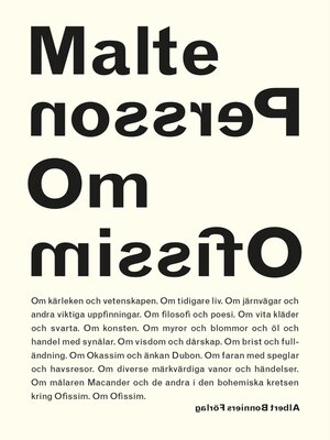 cover image of Om Ofissim